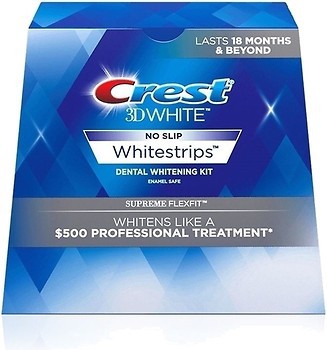 Фото Crest Отбеливающие полоски 3D White Luxe Whitestrips Supreme FlexFit 42 шт.