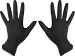 Фото Medicom перчатки нитриловые SafeTouch Advanced Black неопудренные L (р. 9) 50 пар