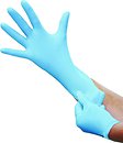 Фото Medicom перчатки нитриловые SafeTouch Slim Blue неопудренные S (р. 7) 50 пар
