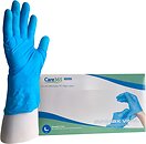 Фото Care365 перчатки виниловые неопудренные Synmax Blue L 50 пар