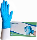 Фото Care365 перчатки нитриловые неопудренные голубые Premium XS 50 пар