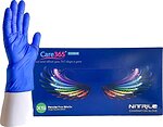 Фото Care365 перчатки нитриловые неопудренные кобальтовые Premium XS 50 пар