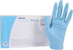 Фото Medicom перчатки нитриловые SafeTouch Slim Blue неопудренные XL 50 пар