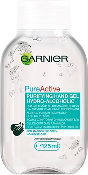 Фото Garnier Pure Active Hand Sanitiser Gel очищающий гель-санитайзер для рук 125 мл