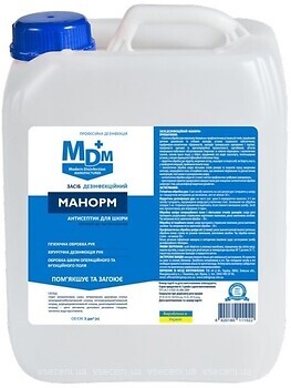 Фото MDM средство дезинфицирующее для рук Манорм 5 л