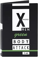 Фото Aurora X phero man Green Body Attack Parfum 1 мл (пробник)