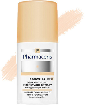 Фото Pharmaceris F Intense Coverage Mild Fluid Foundation SPF20 №01 Слоновая кость