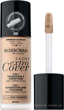 Фото Deborah 24Ore Extra Cover 2in1 Foundation And Concealer 0