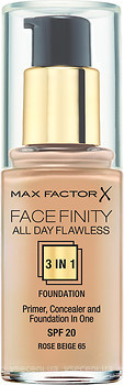 Фото Max Factor Facefinity All Day Flawless 3-in-1 Foundation SPF20 №65 Rose Beige