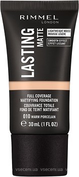 Фото Rimmel Lasting Matte Foundation №010 Warm Porcelain