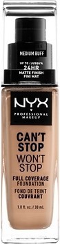 Фото NYX Professional Makeup Can't Stop Won't Stop 24h Full Coverage Foundation №10.5 Medium Buff