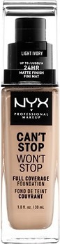 Фото NYX Professional Makeup Can't Stop Won't Stop 24h Full Coverage Foundation №04 Light Ivory
