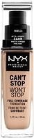 Фото NYX Professional Makeup Can't Stop Won't Stop 24h Full Coverage Foundation №06 Vanilla