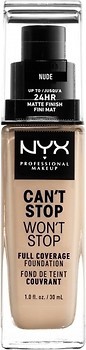 Фото NYX Professional Makeup Can't Stop Won't Stop 24h Full Coverage Foundation №6.5 Nude