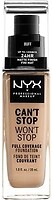 Фото NYX Professional Makeup Can't Stop Won't Stop 24h Full Coverage Foundation №10 Buff