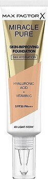 Фото Max Factor Miracle Pure Skin-Improving Foundation SPF30/PA+++ №40 Light Ivory