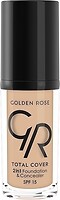 Фото Golden Rose Total Cover 2in1 Foundation & Concealer SPF15 №05 Cool Sand