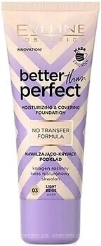 Фото Eveline Cosmetics Better Than Perfect Moisturising & Covering Foundation №03 Light Beige