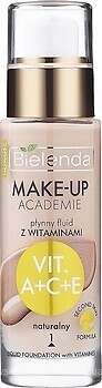 Фото Bielenda Make-Up Academie Liquid Foundation with Vitamines №1 Natural