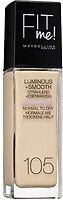 Фото Maybelline Fit Me Luminous & Smooth Liquid Foundation №105 Natural Ivory