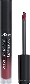 Фото IsaDora Velvet Comfort Liquid Lipstick №62 Red Plum