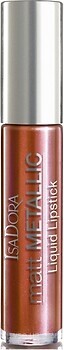 Фото IsaDora Matt Metallic Liquid Lipstick №82 Copper Chrome