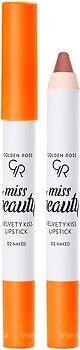 Фото Golden Rose Miss Beauty Velvety Kiss Lipstick 02 Naked