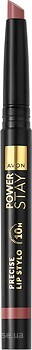 Фото Avon Суперстойкость Power Stay 10H Precise Lip Stylo Вызывающий нюдовый/Feisty Fawn