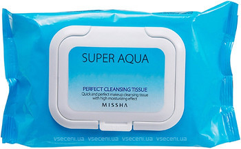 Фото Missha Super Aqua Perfect Cleansing Tissue очищающие салфетки 30 шт