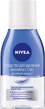 Фото Nivea средство для удаления макияжа с глаз Cleansing Purifying Eye Makeup Двойной эффект 125 мл