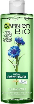 Фото Garnier мицеллярная вода Bio Soothing Cornflower Micellar Water с экстрактом василька 400 мл