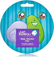 Фото Just Kawaii очищающая салфетка для лица Snail Peeling Pad 5 г