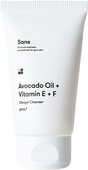 Фото Sane гидрофильное масло Avocado Oil + Vitamin E + F 40 мл