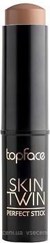 Фото TopFace Skin Twin Perfect Stick Contour PT 562 №01 Truffle