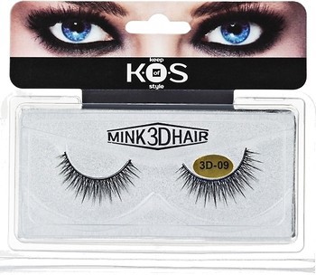 Фото K.O.S накладные ресницы Mink 3D Hair 3D-09