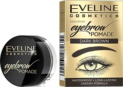 Фото Eveline Cosmetics помада для бровей Eyebrow Pomade Dark Brown