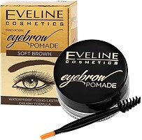 Фото Eveline Cosmetics помада для бровей Eyebrow Pomade Soft Brown