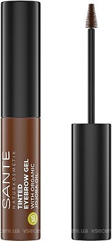 Фото Sante тонирующий био-гель для бровей Tinted Eyebrow Gel 02 Brownie 3.5 мл