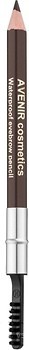 Фото Avenir Cosmetics Waterproof Eyebrow Pencil 80 Темный шоколад с пеплом