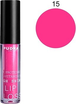 Фото Pudra Cosmetics High Shine Lip Gloss 15 Shine Pink