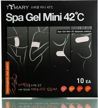 Фото TTMary антицеллюлитные пластыри для похудения Anti-Cellulite Slimming Patches Spa Gel Mini 42 Degrees Celsius 10 шт