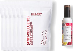 Фото Hillary Cosmetics набор Anti-Cellulite Pro Warming Effect + Grapefruit Anti-Cellulite Massage Oil Body