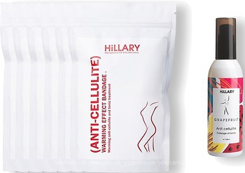 Фото Hillary Cosmetics набор Anti-Cellulite Pro Warming Effect + Grapefruit Anti-Cellulite Massage Oil Body