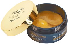 Фото FarmStay гидрогелевые патчи 24K Gold & Peptide Solution Ampoule Eye Patch 60 шт
