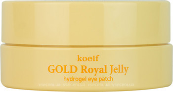 Фото Koelf гидрогелевые патчи для глаз Gold & Royal Jelly Eye Patch 60 шт