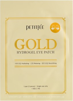 Фото Petitfee гидрогелевые патчи для глаз с золотым комплексом +5 Gold 2 шт