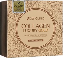 Фото 3W Clinic патчи для кожи вокруг глаз Collagen & Luxury Gold Eye Patch 60 шт
