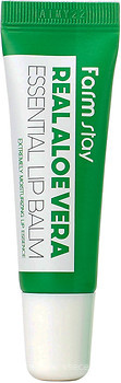Фото FarmStay Real Aloe Vera Essential Lip Balm бальзам для губ с алоэ вера 10 г