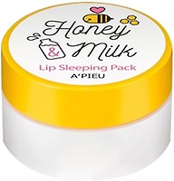 Фото A'pieu Honey & Milk Lip Sleeping Pack молочно-медовая ночная маска для губ 6.7 г