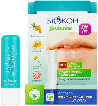 Фото Биокон бальзам для губ От трещин и простуды на губах 4.6 г
